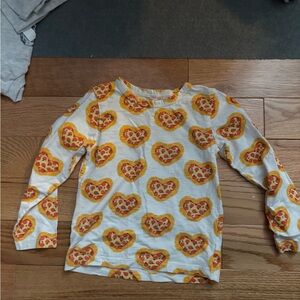 Kids Long Sleeve Shirt with Heart Design